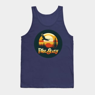 Retro Eagle Soaring Tee - "Free & Easy" Series Tank Top